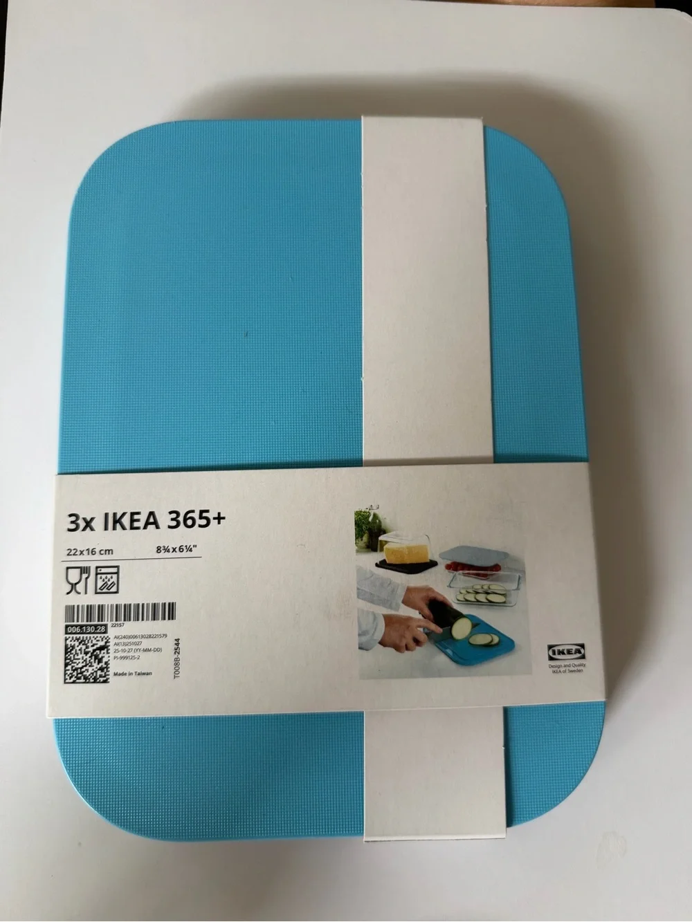 IKEA Textured Cutting Boards - Set of 3 - NWT- Aqua Blue,Navy Blue & Light Blue